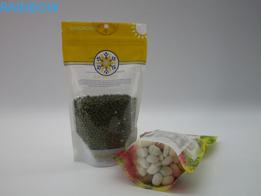 Privé etikettribune op ritssluitingszak, snackvoedsel verpakkingsaluminiumfolie