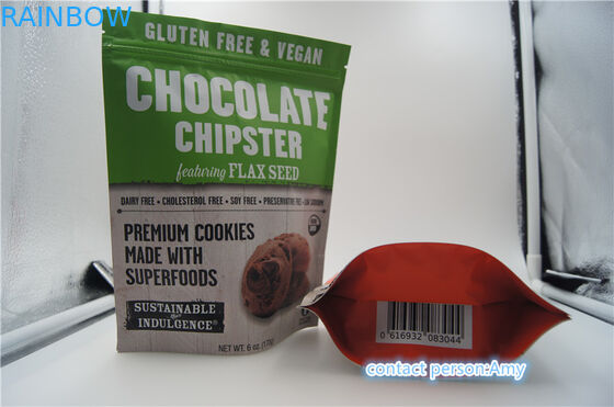 koekje die van de 2017 het nieuwe ontwerpen promotiechocolade bag/10oz-kaaszak met ritssluiting verpakken
