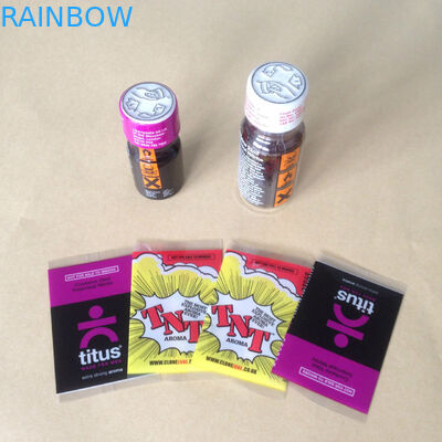 Naar maat gemaakt pvc krimpt Kokeretiketten voor flessen verpakkende stickers