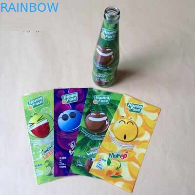 Naar maat gemaakt pvc krimpt Kokeretiketten voor flessen verpakkende stickers