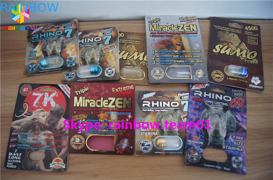 SGS Document Vakje die de Duidelijke Plastic Fles van de Geslachtspil, Verleende Douane de Dienst verpakken