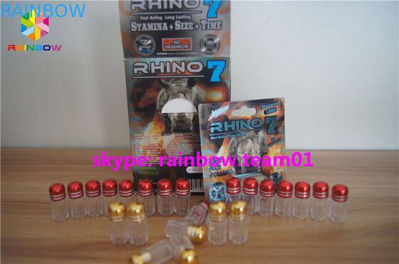 De aangepaste Flessen van de kogel Plastic Pil, plastic geneeskundeflessen met metaal GLB