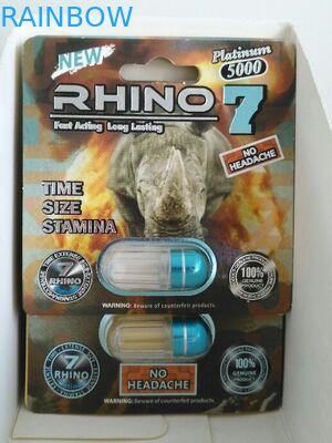 OEM ODM Document Vakje die Mannelijke de Pillencontainer verpakken van de Geslachtsverhoging