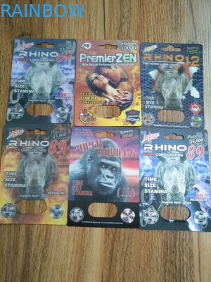 De mannelijke Verhogingspillen ontruimen Blaar Verpakkend Document/pp-Materialen