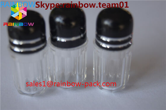 de plastic pillenflessen voor verkoop capsul containers dick gaven de containers hexagonale en achthoekige vorm gestalte van de flessen blauwe capsule