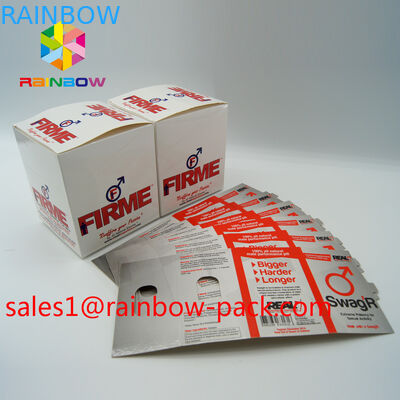 De zwarte Mamba-Pillen die van de het Geslachtsverhoging van de Vertoningsdoos Kaart 3D Effect Geslachtspil verpakken