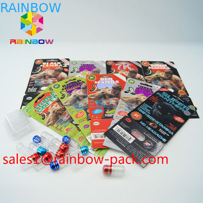 De zwarte mamba 3D kaarten schommelen stevige van de de pillen 3D verpakkende kaart van het bouwgeslacht 3d het geslachtspillen die document de pillenkaart verpakken van het kaart 3D geslacht