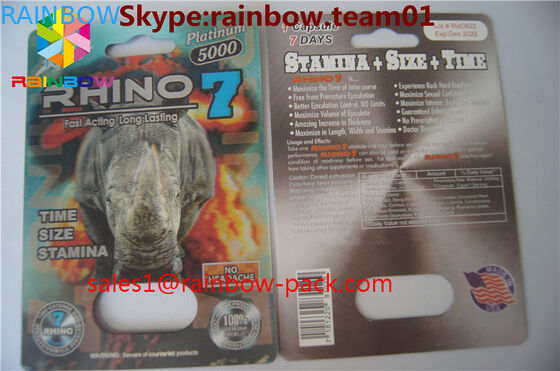 De zwarte mamba 3D kaarten schommelen stevige van de de pillen 3D verpakkende kaart van het bouwgeslacht 3d het geslachtspillen die document de pillenkaart verpakken van het kaart 3D geslacht