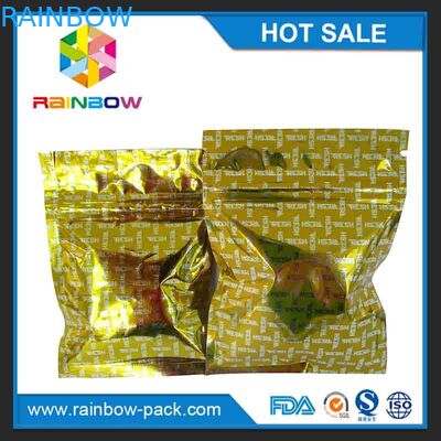 Gouden de Foliezak van Shinny Mini Verpakking/de hermetisch Verzegelde Zakken van de Aluminiumritssluiting