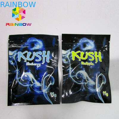 Resealable Kruid Kruidenwierook Verpakking, ritssluitings mylar zakken Één Duidelijke Kant