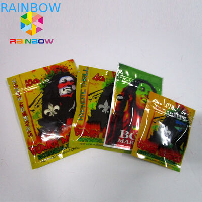 Resealable Kruid Kruidenwierook Verpakking, ritssluitings mylar zakken Één Duidelijke Kant