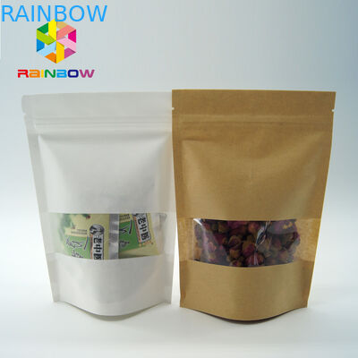 Eco - Vriendschappelijke Gedrukte Document Tribune op Zakken met Duidelijke Venster en Ritssluiting