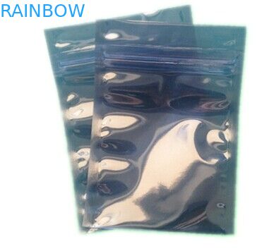 Het zilveren Transparante/half Transparante Nylon van de Ritssluitings Grote Antistatische Zak