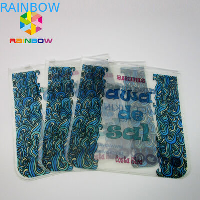 Van de Verpakkingspvc van douaneswimwear de Zakken van de de Bikiniritssluiting