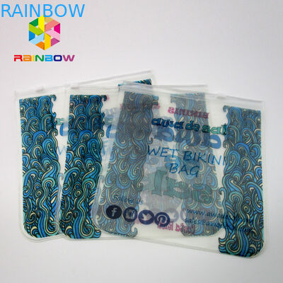 Van de Verpakkingspvc van douaneswimwear de Zakken van de de Bikiniritssluiting