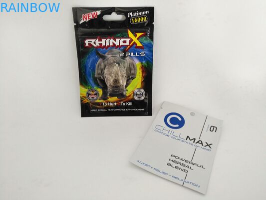 De douane die mylar folie drie drukt kant verzegelde de zakken van de ritssluitingszak voor capsule verpakking