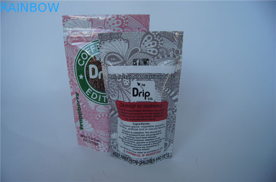 De Tribune van de douanedruk op Vape-Pakket Verpakkende Zakken met Ritssluiting/Scheurinkeping