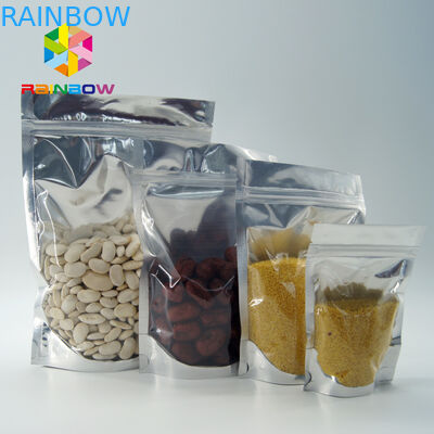 HUISDIER/PE Aluminiumfoliezak die Duidelijke Metaalfolietribune op Ritssluitingszak verpakken