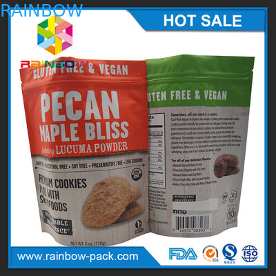 250g de Tribune van de Drukmylar van de aluminiumfoliesteen op Ritssluitingskoekjes die Zakzak verpakken