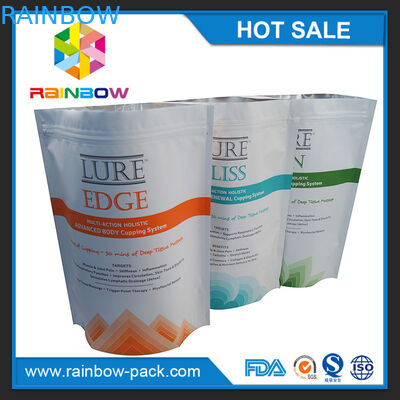 De steen Aangepaste Tribune van de embleemdruk op Ritssluitingszak met bodemhoekplaat