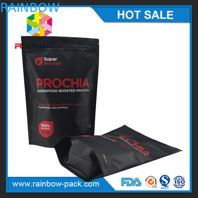 Vrije steekproeftribune op ritssluiting voor 750g-weiproteïnepoeder het packaing met scheurinkeping