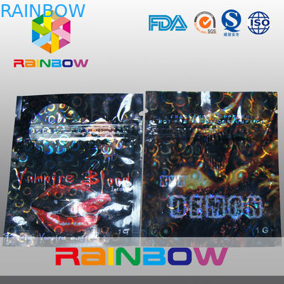 Gelamineerde Materiële Mini de Ritssluitingszakken van de Aap Kruidenwierook met Scheurinkepingen