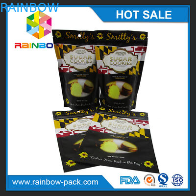 Paste de steen Gedrukte Aluminiumfolietribune verpakkende zak van de embleem omhoog de Groene gedrukte thee met ritssluiting en scheurinkepingen aan