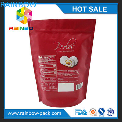 Paste de steen Gedrukte Aluminiumfolietribune verpakkende zak van de embleem omhoog de Groene gedrukte thee met ritssluiting en scheurinkepingen aan