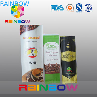 12oz de witte Zij Verpakkende Zak van de Hoekplaatkoffie met Klep/Douanedruk