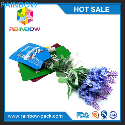 Resealable Plastic Zakken die Gedrukte Vloeibare Tribune verpakken spuiten omhoog Zak met Ritssluiting