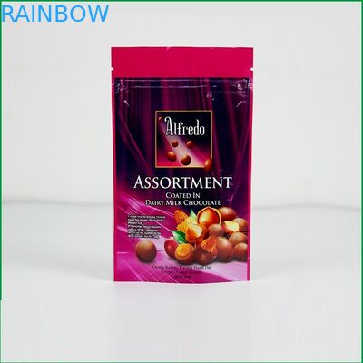 Douanetribune op ritssluitingszak met embleem voor chocolade/chocolade verpakkende zak