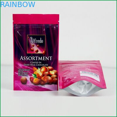 Douanetribune op ritssluitingszak met embleem voor chocolade/chocolade verpakkende zak