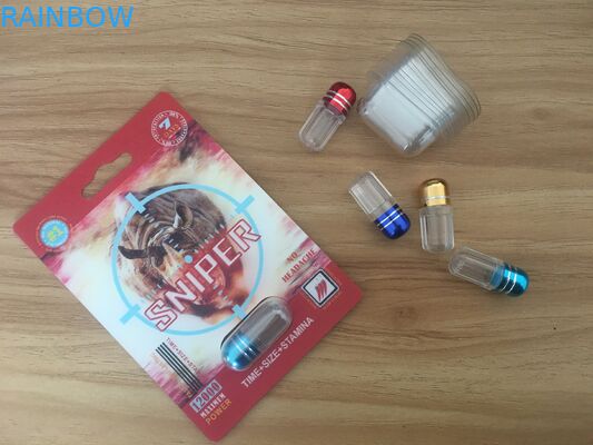 Hete Mannelijke de Verhogingspillen die van de verkooprinoceros Kaart en Vertoningsdoos met 3D effect verpakken