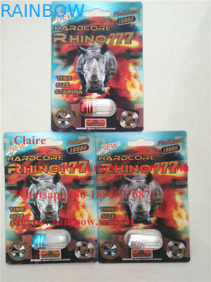 Nieuwste 3D gedrukte mannelijke van de de vouwenkaart van de verhogingspil plastic Rinoceros 25/Gekke Rinoceros50k blaar verpakking