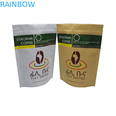 De steen beëindigt Folie Gevoerde Tribune op de Koffiezak van de Ritssluitings Verpakkende Zak 500g