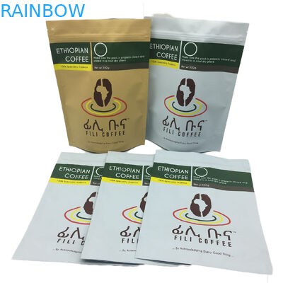 De steen beëindigt Folie Gevoerde Tribune op de Koffiezak van de Ritssluitings Verpakkende Zak 500g