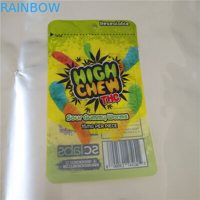 De de Zachte toffeezaden van Cbdthc verwarmen Verzegelbare Plastic Zakken, Aluminiumfoliesachet voor Kleverige Cbd