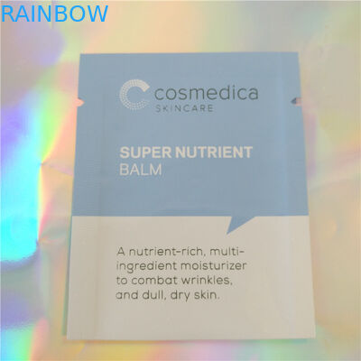 De plastic Schoonheidsmiddelen van het de Steekproefsachet van de Aluminiumfoliezak Verpakkende, Kant die Drie Kosmetisch Steekproefsachet verzegelen