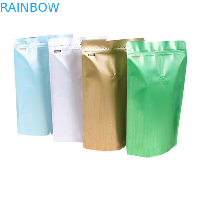 De douane drukte Matte Geroosterde Verpakkende de Zaktribune van de Koffieboon op de Koffie Verpakkende Zakken 250g van het Zakaluminium met Klep