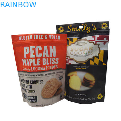 Tribune op de Plastic Zakken die van de Ritssluitingszak voor Het Koekje van Chocoladeschilferkoekjes verpakken