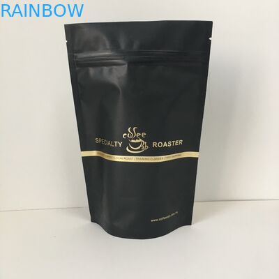 De privé Aluminiumfolie van het Etiket Gouden Embleem voerde Plastic Zakken die Zak verpakken met Klep