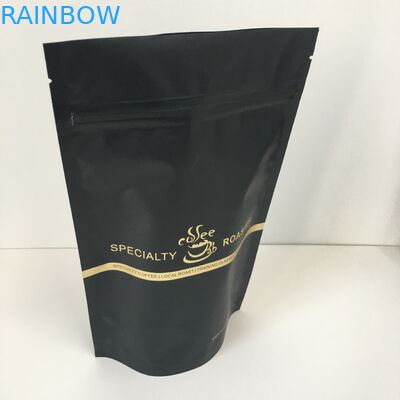 De privé Aluminiumfolie van het Etiket Gouden Embleem voerde Plastic Zakken die Zak verpakken met Klep