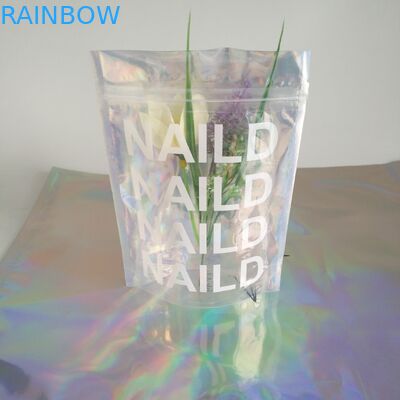3 de partij verzegelde Holografische Mylar-Ritssluitingszakken voor Poederlichaam schrobt Producten