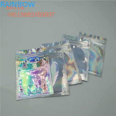 Drie Zij de Zak van de Verbindingsfolie Verpakking, Kleine Kosmetische Tribune op Zakken met Ritssluiting