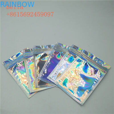 Drie Zij de Zak van de Verbindingsfolie Verpakking, Kleine Kosmetische Tribune op Zakken met Ritssluiting