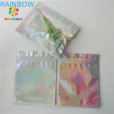 Helder Laser Kosmetische Verpakkende Zak met Duidelijke Voor/Achter Holografisch