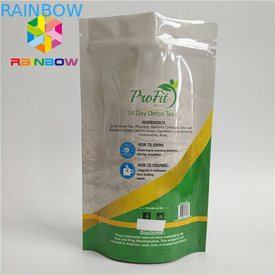 De Tribune van de voedselrang op de Plastic die Hitte van de Ritssluitingszak - voor Thee/Koffie wordt verzegeld