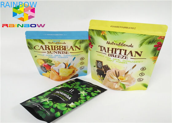 De Zakverpakking van het weiproteïnepoeder/het Zuivere Poeder die van de Aluminiumfolieweiproteïne Pags/Tribune op Ritssluitingszakken verpakken