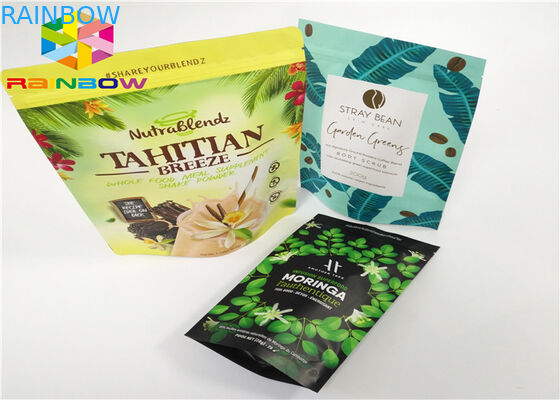 De Zakverpakking van het weiproteïnepoeder/het Zuivere Poeder die van de Aluminiumfolieweiproteïne Pags/Tribune op Ritssluitingszakken verpakken