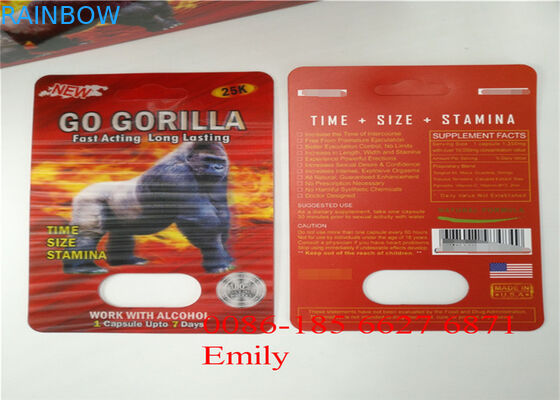 Rood Goldreallas-Blaarpak die het Hete Stempelen voor Farmaceutische Industrieel verpakken